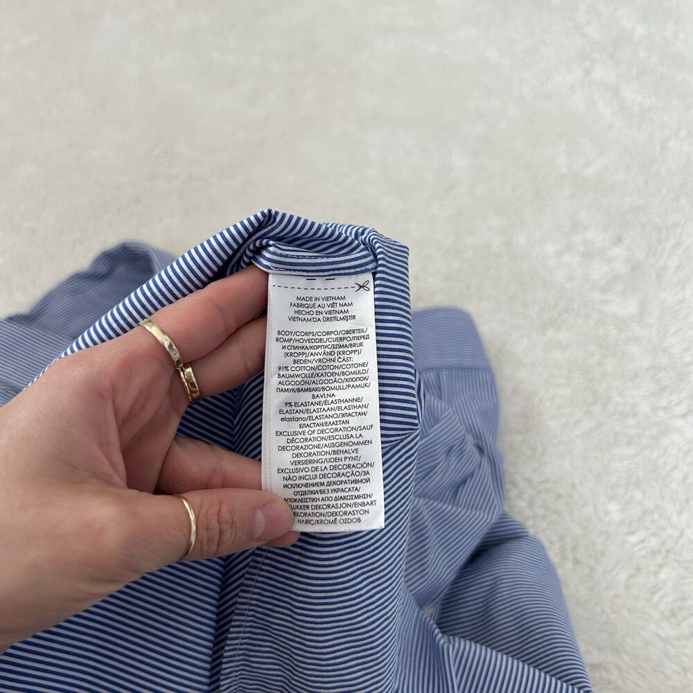 Ralph Lauren Blue L Button-Up Long Sleeve Mens Cotton Preppy Casual Country Club - Picture 7 of 7